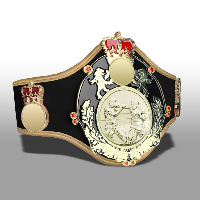 QUEENSBURY PRO LEATHER BOXING CHAMPIONSHIP BELT-QUEEN/B/G/BOXG 10+ COLOURS